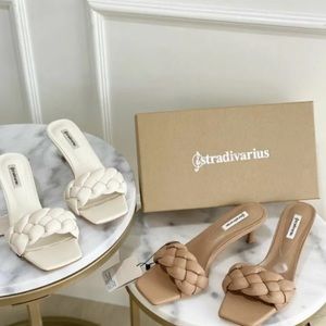 Stradivarius plaited sandals NWT size 40